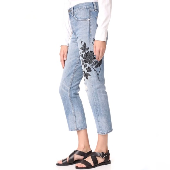 Rag & Bone Ramona Embroidered Boyfriend Jeans - Picture 4 of 8